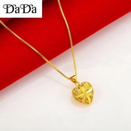 10k gold necklace pawnable original women's hollow love pendant jewelry for Valentine's Day gift for girlfriend