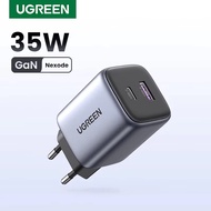 UGREEN Dual Port USB Charger Head A + USB Type C Fast Charging 35W