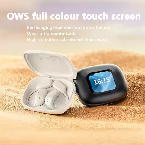 2025 New Touch Screen Intelligent Ai Translation Earphones Multi-Languages Simultaneous Interpretati