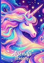 AGENDA SCOLAIRE 2026-2027 LICORNE: FILLE | 2 jours par page | Organisateur et Planificateur Journali