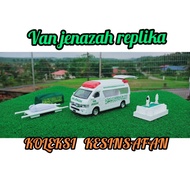 Van jenazah toyota hiace high top diecast model