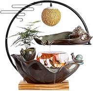 Home Office Flowing Water Fountain Feng Shui Wheel Lucky Office Soft Decoration Home Decoration Fish Tank Opening Gift Decoration