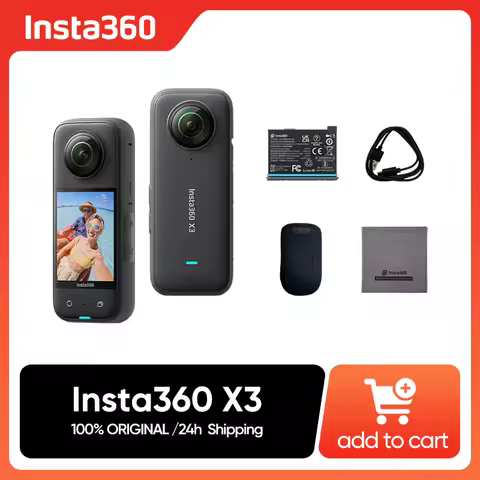 Original Insta360 X3 5.7K Action Camera 360 4K/30 72MP Photo Live Streaming 10m Waterproof Helmet Vi