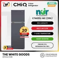 [NUR SEDA] CHIQ 258L 2 Door Top Freezer Inverter Refrigerator Fridge Peti Sejuk 两门冰箱 CTM202N-MC