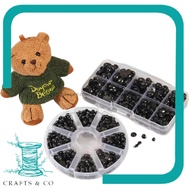 ( 10 PCS ) EYES FOR BEAR ANIMAL PUPPET CRAFT FOR CHILDREN / DIY BLACK EYES ACRYLIC ACCESSORIES