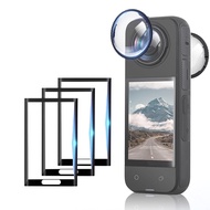 JORIXXY Tempered Glass Lens Guard with 3x Tempered Glass Screen Protector for Insta 360 X4, 9H Hardn
