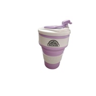 Machine Summerie 350ml Silicone Collapsible Travel Cup, Silicone Folding Camping Cup with Lids Expan