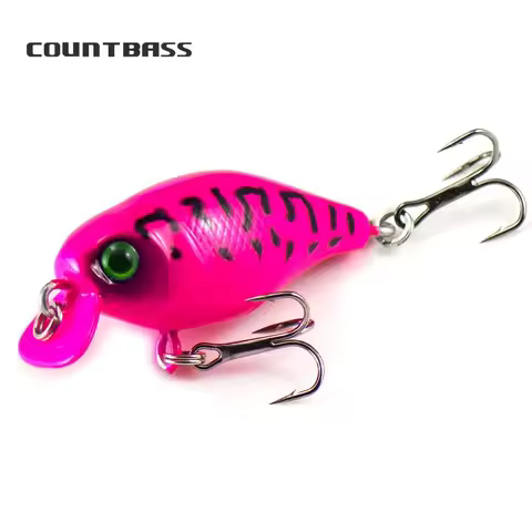 Countbass Crank Bait 38mm 1-1/2" 4.5g 5/32oz Dive 50cm/1.7ft, Fishing Baits, Plastic Hard Lures Wobb
