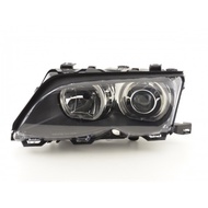 E46 4D `02 Head Lamp Crystal Projector Black W/LED Rim + Motor
