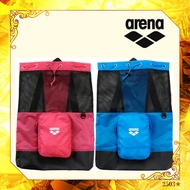 [Arena] Mesh Backpack Swimming Bag Pool Bag, AS4FBP15U Pink/Blue