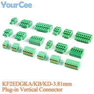 5pcs KF2EDGKA/KB/KD-3.81mm Vertical Plug-in Connector 300V/8A 3.81mm Pitch Connecting Terminal 2P 3P