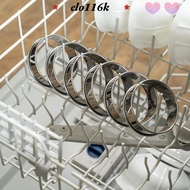 ELOK 6 pcs English Muffin Ring Set, Non-stick Stainless Steel Multipurpose Stainless Steel Ring Set,