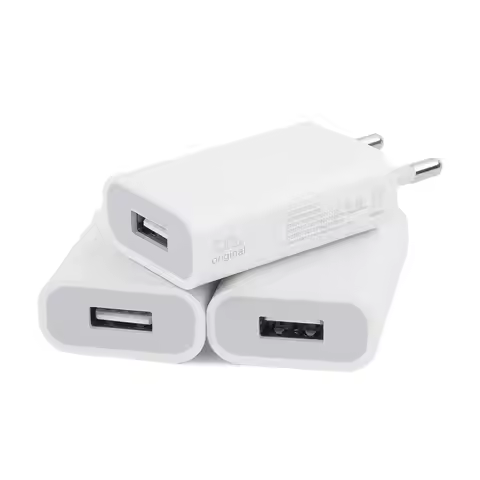 3pcs USB Wall Adapter Charger 5W Slim Charging Plug Power Supply 5V 1A Power Plug Adapter Socket Ada