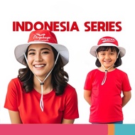 MERAH Indonesian Red and White Hats, Independence Theme Hats for Adults and Children, August 17, 202