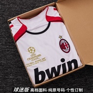 0607AC Milan Retro Jersey Championship Final Edition No. 22 Kaka Away Pierlot Long Half Sleeve ac Fo