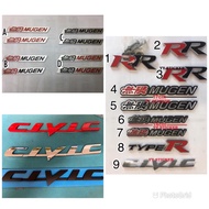 Emblem mugen Honda FD FC civic mugen RR TypeR Type R mugen RR honda civic fd Mugen Spoiler Mugen Fro