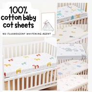 🇸🇬SG Ready Stock - 100% cotton baby infant cot sheet bed sheet infantcare childcare