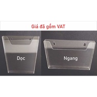 Wall Mounted Shelf Tray for Paper, Transparent Mica Flyers Sizes A3, A4, A5, A6