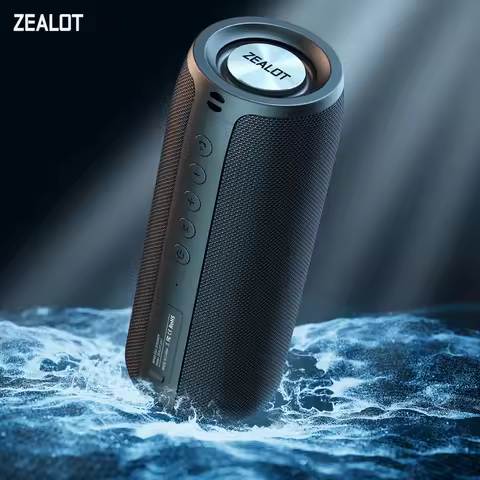 Zealot-S51 Protable Bluetooth Speaker Enhanced Bass Portable Speaker with 12H Playtime, IPX5 Waterpr