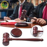 MXGOODS Wood Adjudgement Gavel, High Quality Long Handle Wooden Judge Hammer, Delicate with Sound Bl