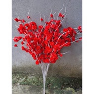 BEARD PEACH BRANCHES, FAKE SILK PEACH BRANCHES, DECORATION CNY, DECOR