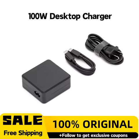 Original for DJI 100W Desktop Charger Power Adapter For Mini 5 Pro,Mavic 3/4 Pro,Air 3S/3,Avata,Goog