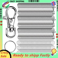 Key Rings Key Chain Rings Keychain Making Kit 240PCS