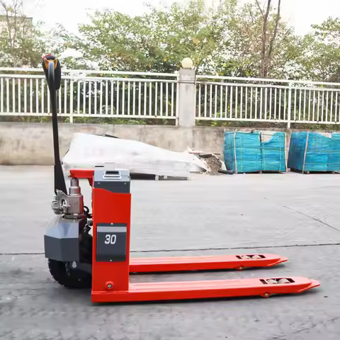 Hot Sell All-electric Off-road Pallet Truck Factory Supply 3t Electric Forklift Hydraulic Pallet Jac