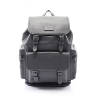 【二手，A級】COACHSprint CT015雙肩包，灰色皮革，男士雙肩包