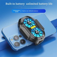 FS01 Phone Cooler 600mAh Dual Fan Rechargeable Radiator Game Cooling Back Clip Mute for Smartphones 