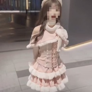 Autumn Winter French Girly Top & Puffy Skirt Set