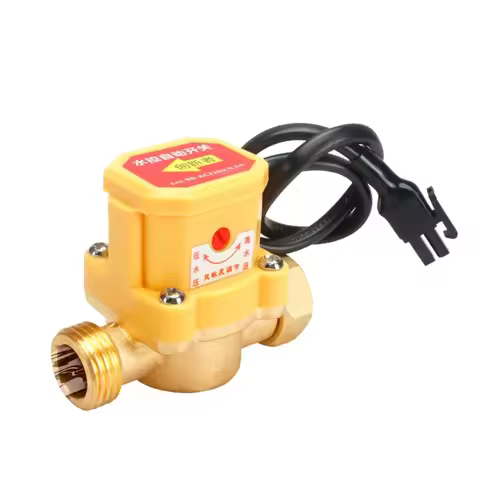 Water Pump Flow Sensor Water Pump Flow Switch G1/2 to G1/2/G3/4 to G1/2 Thread Connector Automatic C