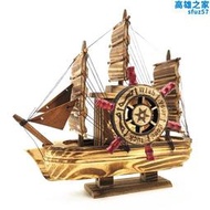 木質工藝品擺飾音樂帆船模型仿古道具木船學生生日禮物擺件