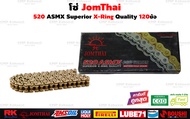 โซ่โอริง 520 พระอาทิตย์ 120ข้อ แถมข้อต่อกิ๊ปล็อค และหมุดย้ำโซ่ / โซ่ JOMTHAI โซ่ 520 ORING โซ่ 520 X