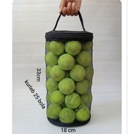 Tennis balls, padel balls, tennis ball and padel net bags