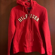 【闆娘私物】Tommy Hilfiger紅色連帽刷毛外套／刷毛保暖外套／Tommy外套
