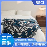 Blanket Indian Sofa Nap Blanket Bed End Blanket Office Renas B & B Match Blanket Tassel Pillow Towel