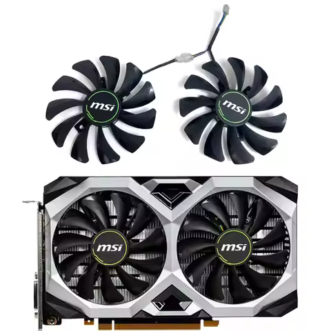 2PCS/SET HA9010H12F-Z GPU FAN，For MSI GTX 1660、1660 SUPER、1660 TI VENTUS XS C、MSI RTX 2060、2060 SUPE