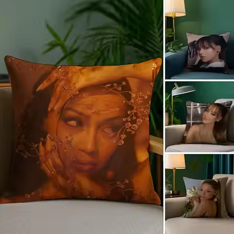 A-Ayliva ACTOR Pillow Case Silky Elegant Comfort Sofa Bed Invisible Zipper