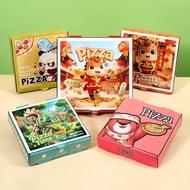 ♞,♘,♙Commercial 7-inch 8-inch 9-inch Corrugated Pizza Box Aluminum-plated Pizza Pizza Takeout Tin Fo