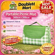 Portable Picnic Mat 300x200 Tikar Picnic Lipat Waterproof Outdoor Camping Mat Tikar Camping Besar