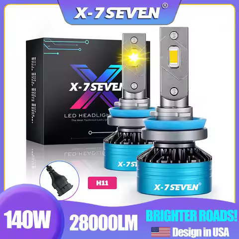 X-7SEVEN X-Apollo Gen3 3000K 140W 28000LM LED CANBUS Lamp Car LED Headlight Bulb Fog lights H11 12-2