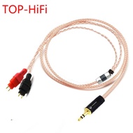 TOP-HiFi  2.5/3.5/4.4mm Balanced Single Crystal Copper Headphone Upgrade Cable for HD251 HD650 HD600