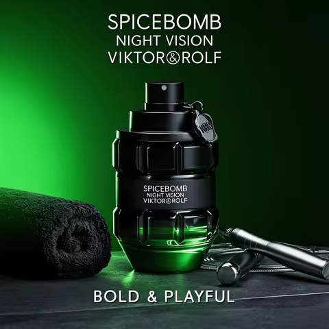 Viktor&Rolf Spice Nightvision Eau De Toilette - Fresh Spicy Cologne Fragrance with Black Spices, Gre