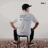 Stay ON White Basic T-shirt Badger