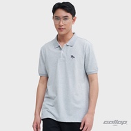 GALLOP : Mens Wear PIQUE POLO SHIRTS เสื้อโปโล ผ้าปิเก้ สีพื้น รุ่น GP9068 สี Silver Gray - เทา / รา
