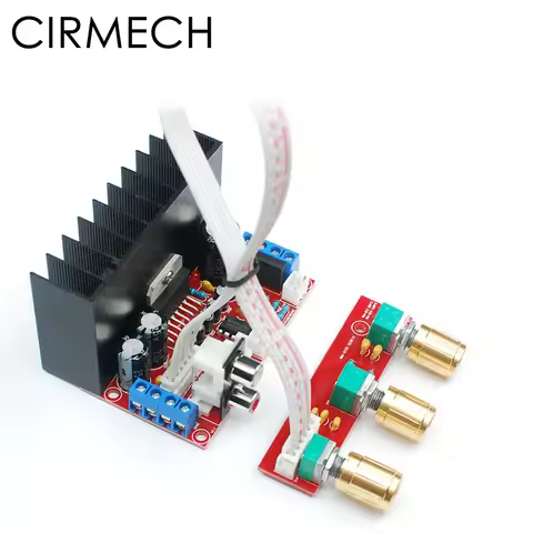 CIRMECH TDA7377 2.1ch Amplifier Single Power Computer Super Bass 2.1 Amplifier Board 3 Channel Sound