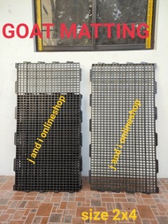 Goat matting 2x4, goat matting size 2x4,matting 2x4, matting size 2x4, plastic matting for goat size