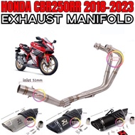 HONDA CBR250RR CBR250 2018-2023 EXHAUST PIPE MANIFOLD 32MM-51MM STAINLESS STEEL FULL SYSTEM MUFFLER 