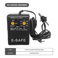 AC DC E-Safe Power Supply Adaptor 500mA/1000mA EA-3003A/EA-3006A Input 240V 50Hz AC Output 1.5V/3V/4